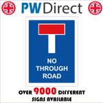 SIGN No Through Road Dead End Cul De Sac Turn Exit Residential Traffic TR897A