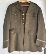 WWII WWI US Officer Coat Gold Eagle Buttons Chevron Service Patch Unnamed