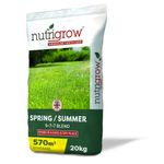 Nutrigrow Quality Spring & Summer Lawn Blend Fertiliser 9-7-7 20kg Covers 570m²