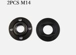 2pcs M14 Thread Angle Grinder Flange Nut Set Inner & Outer Metal Lock Nuts Tools