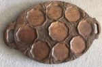 A superb Art Nouveau handcarved  Tray with Lilypad Design