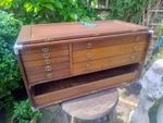 Vintage Engineers Tool Cabinet Hand Crafted By E.H With Drawers