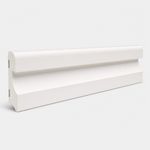 Decovision LED Compatible Ready Polyurethane Skirting Board White Paintable