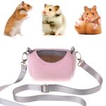 Pet Cage Cross Body Cylinder Travel Squirrel Visible Mesh Hamster Carrier Bag