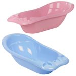 100L Pink/Blue Sindi Plastic Travel Portable Newborn Toddler Baby Bath Seat Tub