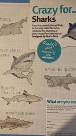 Crazy for .... Sharks Cross Stitch Crazy Charts - Maria Diaz