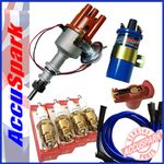 Ford Pinto Electronic ignition Distributor or points  Pack-Coil-leads-plugs 