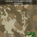 ROLLED - HONEYCOMB CAMO Hydrographics Film Hydro Dipping Transfer Graphic UK