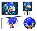 SONIC the HEDGEHOG CEILING SHADE, TOUCH LAMP, WALL ART, CLOCK or BUNDLE