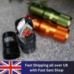 Aluminum EDC Survival Pill Match Case Box Container Keychain Set Outdoor Hunting