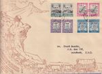 SWA 1935 Voortrekker Mi. No. 172-179, Horizontal Pairs on Collectors Letter O WINDHOEK