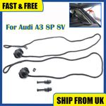 Replacement For Audi A3 8P 8V Parcel Shelf String Cord Tonneau Strap Clips Kit