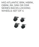 Middle Atlantic RKW BRK/RK Locking Wheel Opti