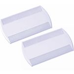 2 Pieces White Double Sided Nit Combs for Head Lice Detection 
