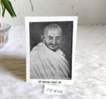 Vintage Mahatma Gandhi Black & White Print Father Of The Nation India PP856
