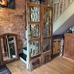 Pair Of Vintage Wooden Door Shutters - Medieval Style - Rustic Feature