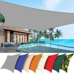 HEAVY DUTY SUN SHADE SAIL GARDEN PATIO AWNING CANOPY 98% UV BLOCK WATERPROOF