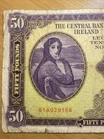 Central Bank of Ireland £50 Pounds 1977 Lady Lavery Banknote