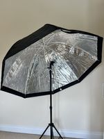 Photography Flash Umbrella 120cm with Light Stand