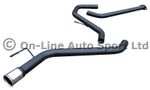 Insignia 2.0 CDTi Silencer Delete Exhaust 2.5" BIG BORE System - 3" Rolled Tip