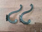 Two Old Cast Iron Coat /Bag/ Hat/ Hooks Vintage