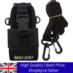 MSC-20D Walkie Talkie Holder Bag Radio Case Shoulder Strap for Kenwood Baofeng