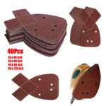 40PCS Mixed Mouse Sanding Sheets For Black and Decker Palm Sander Pads Sandpaper