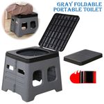 Portable Folding Camping Toilet Compact Potty Loo Caravan Toilet Picnic Fishing