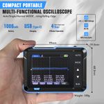 Handheld Oscilloscope 5MS/s 1MHz Digital Scope Signal Generator AUTO 2.8"