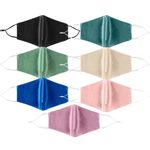 Termin8 Unisex Reusable 2 Layers Face Mask, Satin Silk Lightweight & Breathable