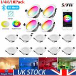 5W 9W Smart Bluetooth LED Downlight RGBCW Ceiling Light Spotlight decorate Home