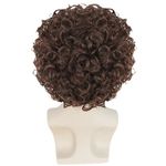 African Style Short Curly Wigs Realistic Thick Hair Soft Curly Wig for Parties