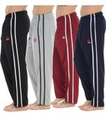 2 Pack Men’s Lounge Joggers Elastic Waist Jersey Cotton Trousers