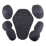 5Pcs Motorcycle Motorbike Armour Shoulder Elbow Back Protection Guard Pads UK
