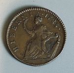 GEORGE I - 1723 - William Wood Halfpenny HIBERIA 