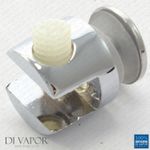 Di Vapor (R) 8mm to 10mm Floating Shelf Clamp Support Clip Bracket - Zinc Metal
