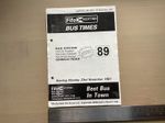 Fife Scottish Bus Group Route 89 Timetable November 1987 Kirkcaldy Victoria Hosp