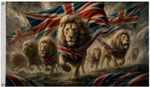 England Lion Pack Polyester 5'x3' Flag