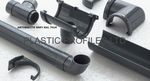 Grey Plastic Half Round Guttering & Downspout Various Fittings Free Delivery