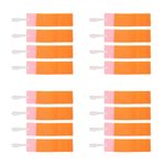 16Pcs Orange Nylon Armbands Adjustable for Kids Outdoor Activities and Sports