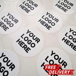 Personalised Logo stickers Labels, LOGO Printed Round CIRCLE STICKERS labels