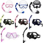 Kids Adults Snorkel Face Mask&Tube Swimming Scuba Set Full Anti-Fog Diving Gopro
