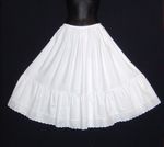 PLUS size White Cotton Petticoat Various sizes and Lengths from 23" to 40"