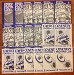 Coventry Rugby Programmes 1962 - 1988