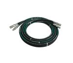Hydraulic Twin 6m Hose Set 1/2" and 2 Male 2 Female Flat Face Breaker Coupling