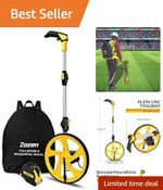 Lightweight Metric Measuring Wheel with Kickstand & Easy Transport Backpack