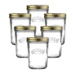 Kilner Canning Glass Jars 6pc Kilner 350ml Wide Mouth Containers Preserve Jars