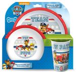 Paw Patrol Teamwork BPA Free PP 3pcs Dinner Set Plate, Bowl & Cup