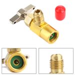 R134a Refrigerant AC Can Bottle Tap 1/2ACME Thread Alloy Adapter Opener Valve UK