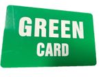 Green Card ID Card Plastic USA Funny Joke ICE